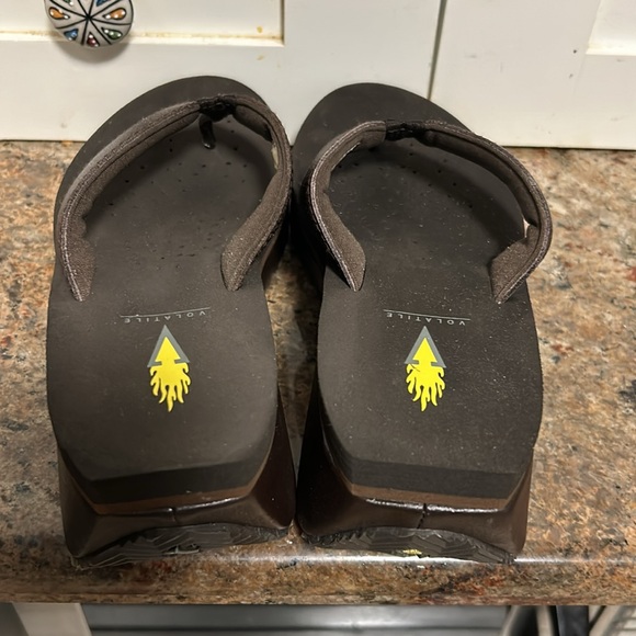 Platform Wedge Sandals by Volatile in Brown - Picture 9 of 11